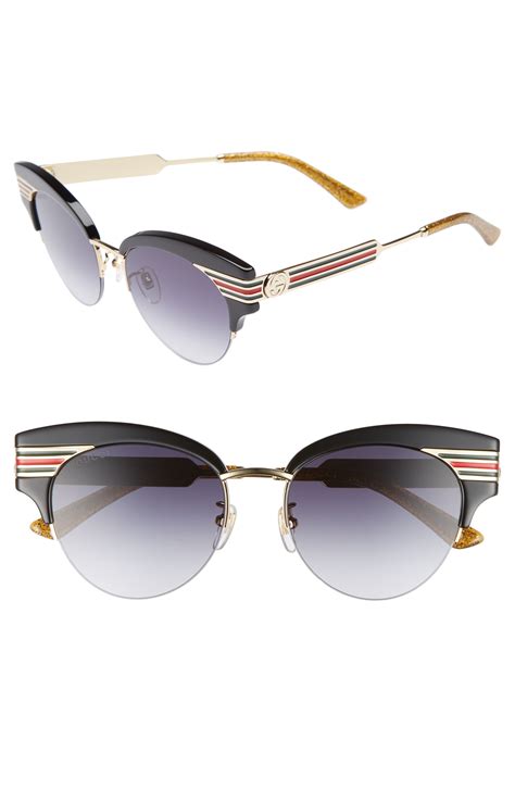 gucci women's cateye sunglasses|gucci 53mm cat eye sunglasses.